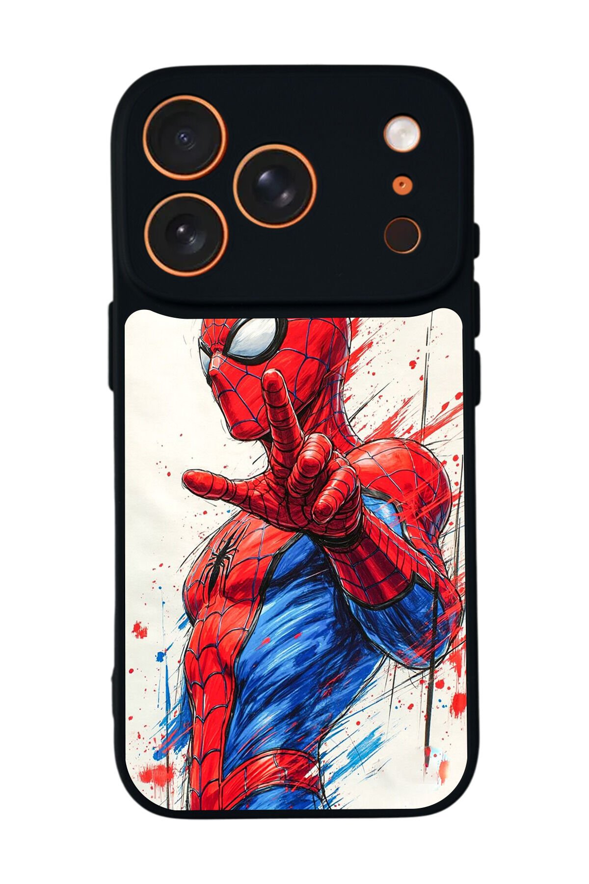 iPhone 17 Pro Max Uyumlu Spider Man ( Örümcek Adam ) Tasarımlı Glossy Premium Kılıf