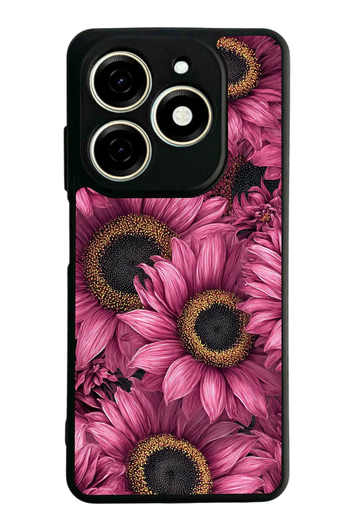 Infınıx Smart 8 Pro Uyumlu Cicek Tasarımlı Glossy Premium Kılıf