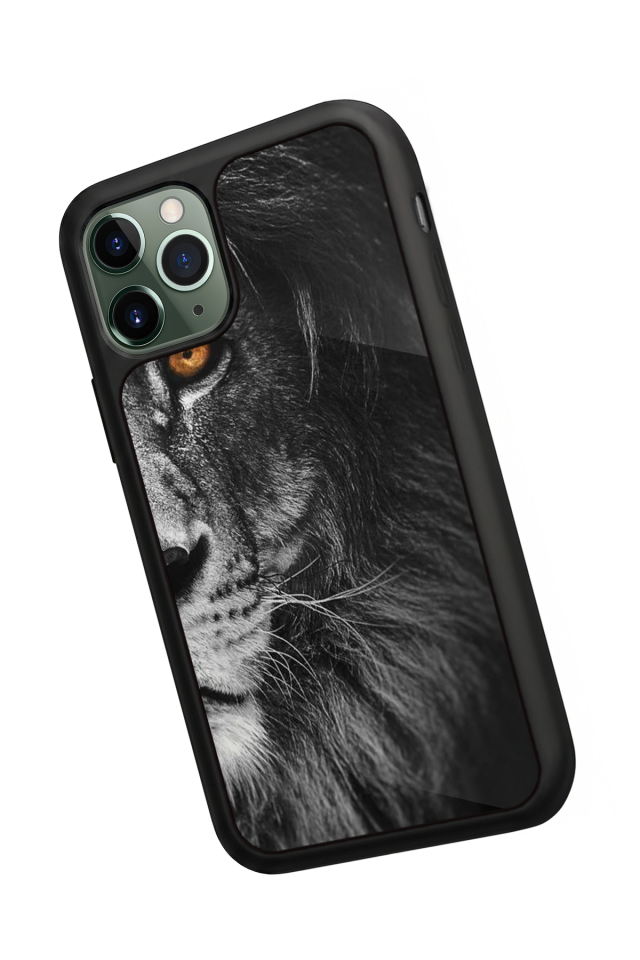 iPhone 11 Pro Uyumlu Aslan Tasarımlı Glossy Premium Kılıf