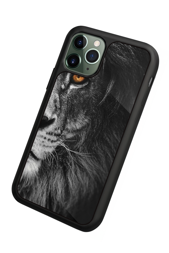 iPhone 11 Pro Uyumlu Aslan Tasarımlı Glossy Premium Kılıf