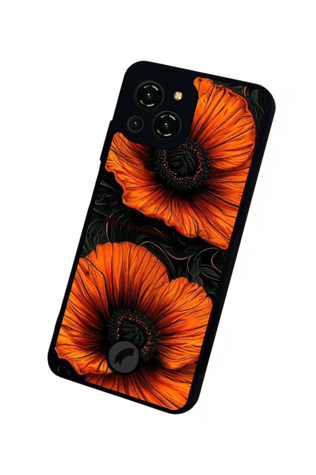 Reeder S23 Pro Max Uyumlu Botanik Tasarımlı Glossy Premium Kılıf