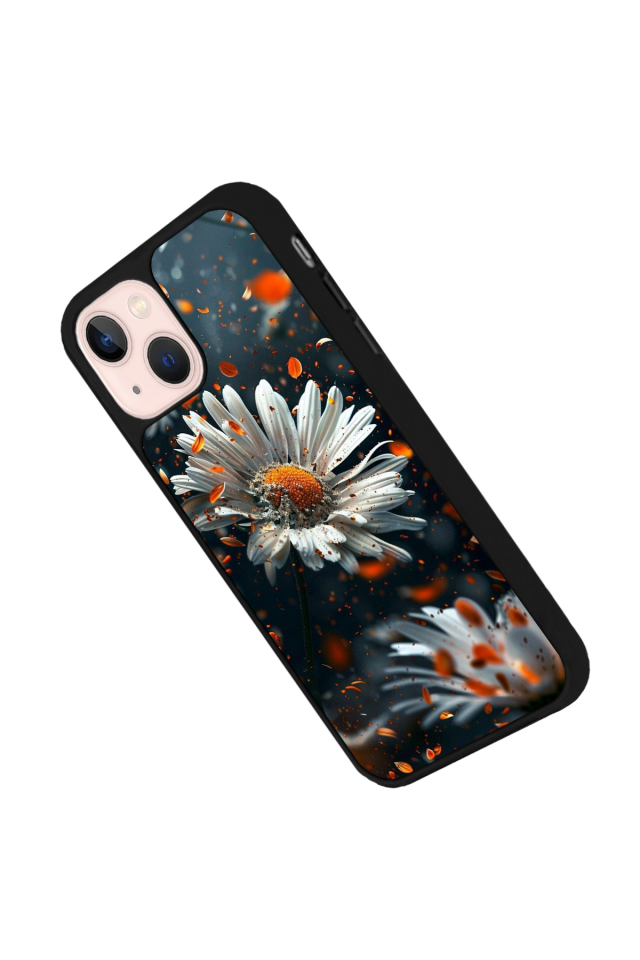 iPhone 15 Uyumlu Cicek Tasarımlı Glossy Premium Kılıf
