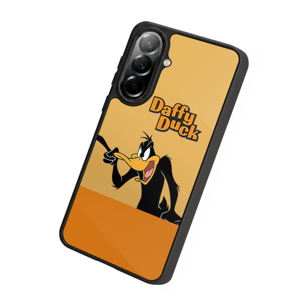 Samsung Galaxy A37 Uyumlu Daffy duck Tasarımlı Glossy Premium Kılıf