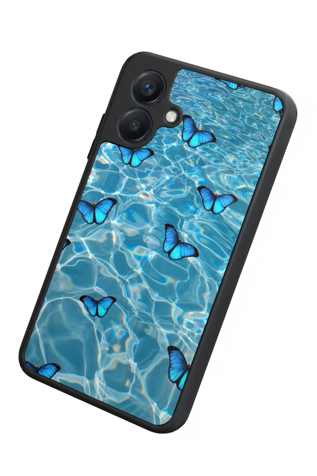 Samsung Galaxy A07 Uyumlu Kelebek Tasarımlı Glossy Premium Kılıf