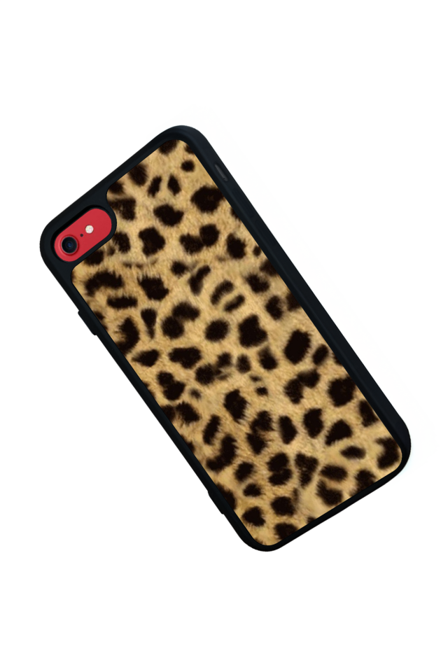 iPhone 8 Uyumlu Leopar Tasarımlı Glossy Premium Kılıf