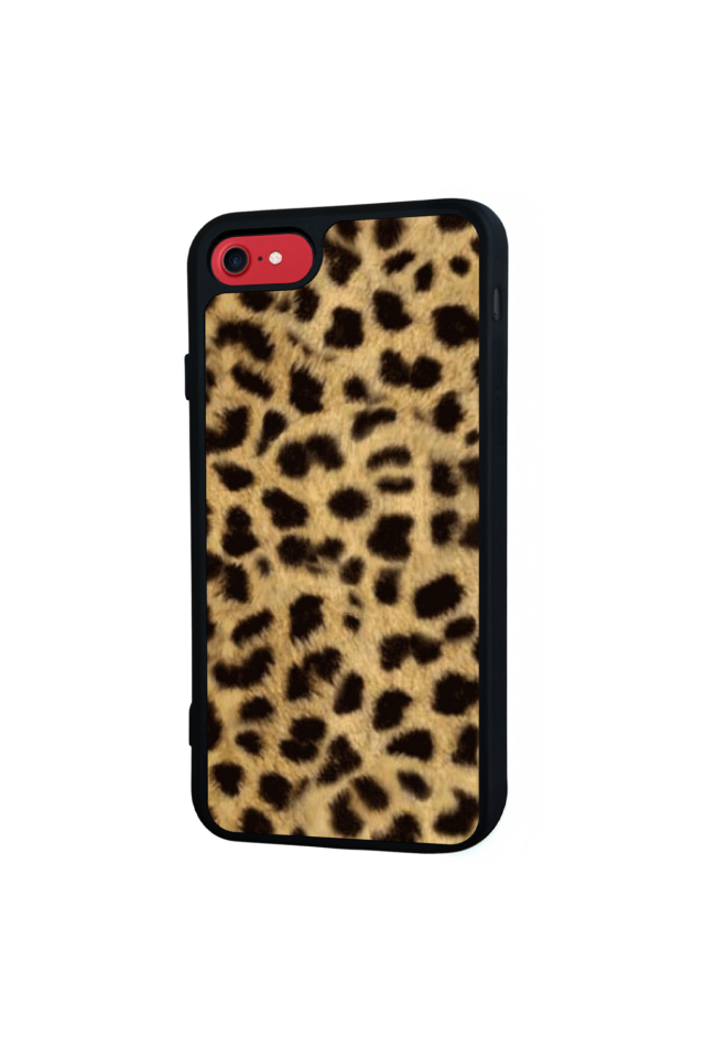 iPhone 8 Uyumlu Leopar Tasarımlı Glossy Premium Kılıf