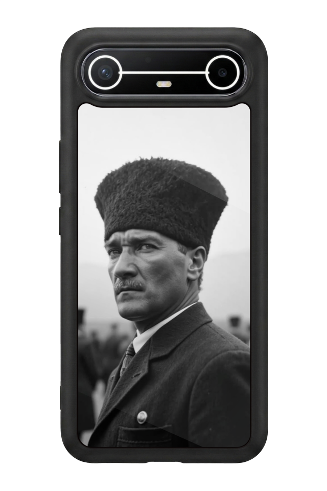 Tecno Spark Slim 5G Uyumlu Mustafa Kemal Ataturk Tasarımlı Glossy Premium Kılıf