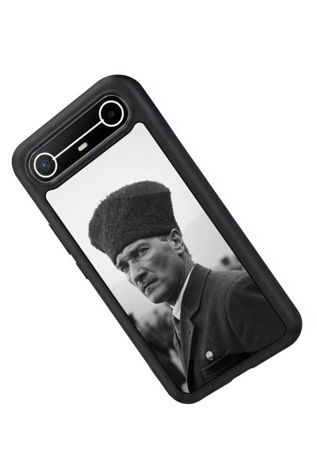 Tecno Spark Slim 5G Uyumlu Mustafa Kemal Ataturk Tasarımlı Glossy Premium Kılıf