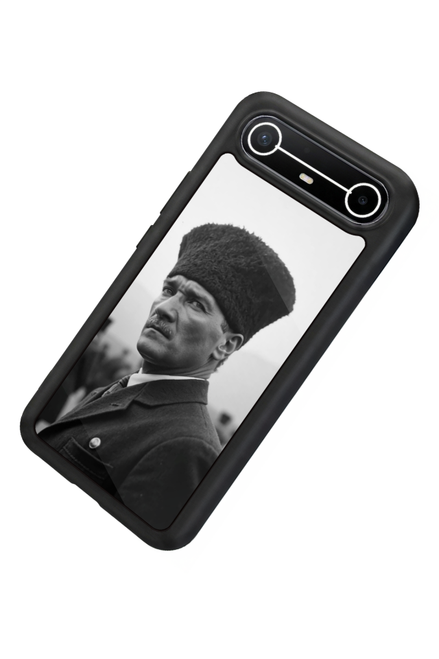 Tecno Spark Slim 5G Uyumlu Mustafa Kemal Ataturk Tasarımlı Glossy Premium Kılıf