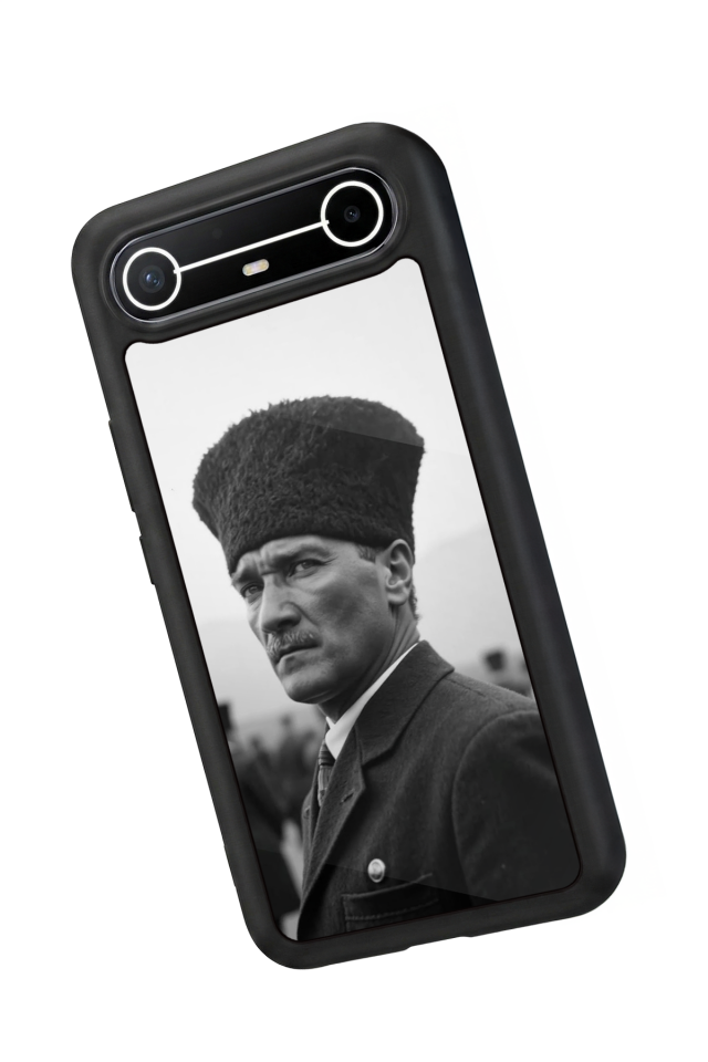 Tecno Spark Slim 5G Uyumlu Mustafa Kemal Ataturk Tasarımlı Glossy Premium Kılıf