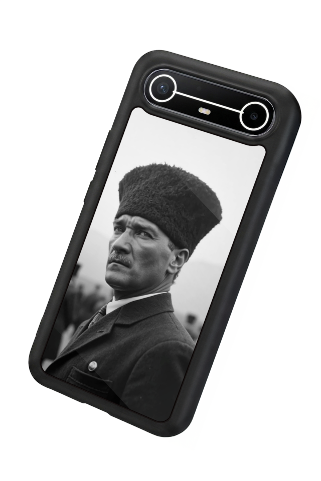Tecno Spark Slim 5G Uyumlu Mustafa Kemal Ataturk Tasarımlı Glossy Premium Kılıf