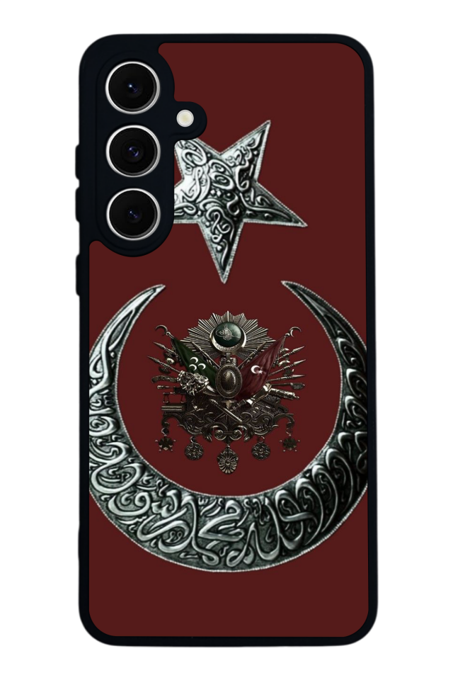 Samsung Galaxy S24 FE Uyumlu Osmanli Tugrasi Tasarımlı Glossy Premium Kılıf