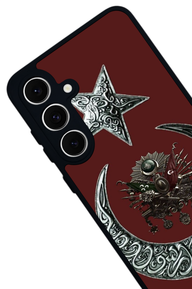 Samsung Galaxy S24 FE Uyumlu Osmanli Tugrasi Tasarımlı Glossy Premium Kılıf