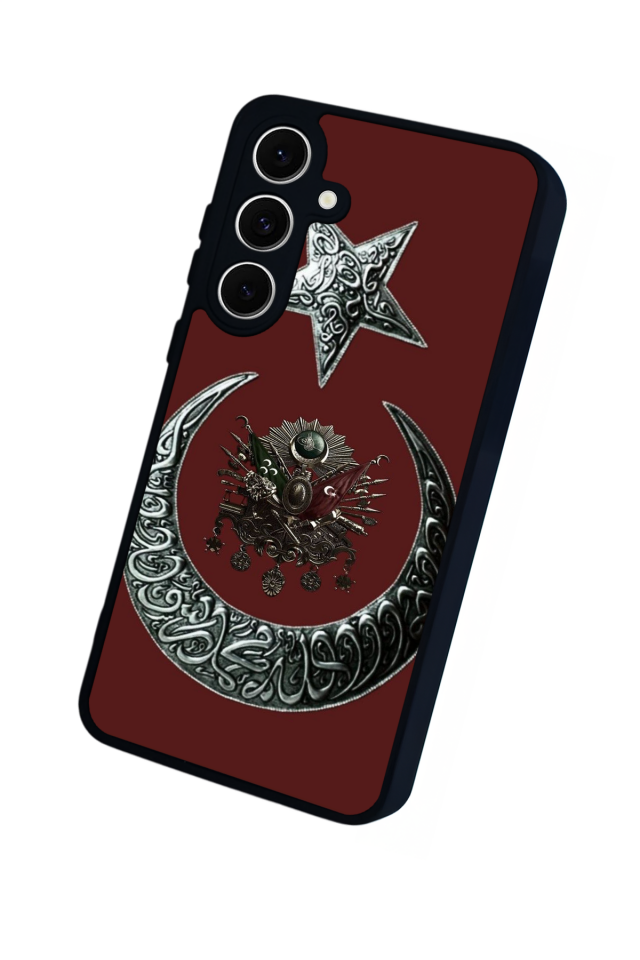 Samsung Galaxy S24 FE Uyumlu Osmanli Tugrasi Tasarımlı Glossy Premium Kılıf