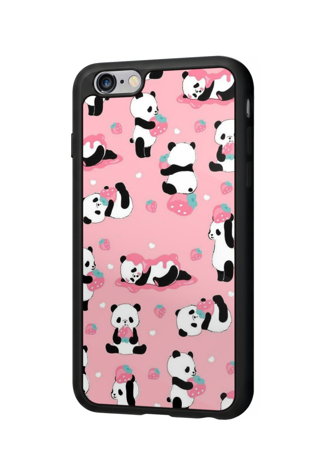iPhone 6 Plus Uyumlu Panda Tasarımlı Glossy Premium Kılıf