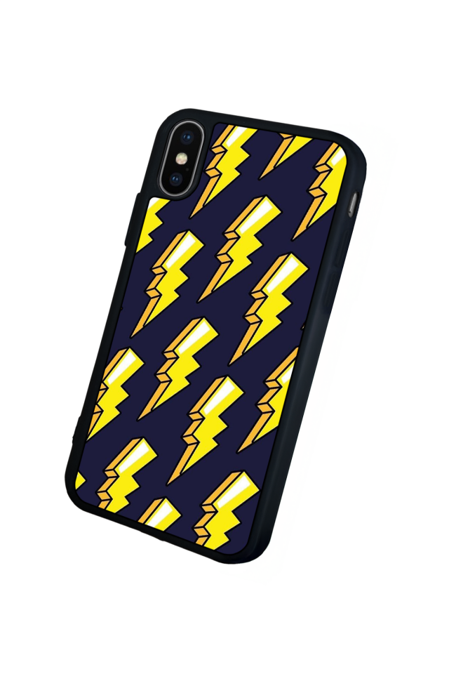 iPhone XS Max Uyumlu Simsek Tasarımlı Glossy Premium Kılıf