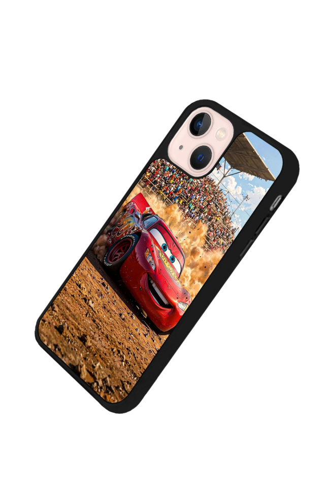 iPhone 13/14 Uyumlu Şimsek McQueen Tasarımlı Glossy Premium Kılıf