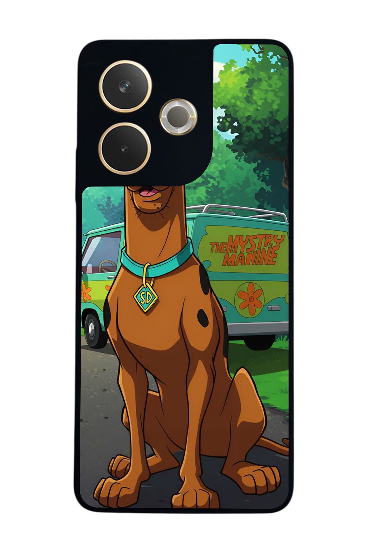 Oppo A5 Pro Uyumlu Scooby Doo Tasarımlı Glossy Premium Kılıf