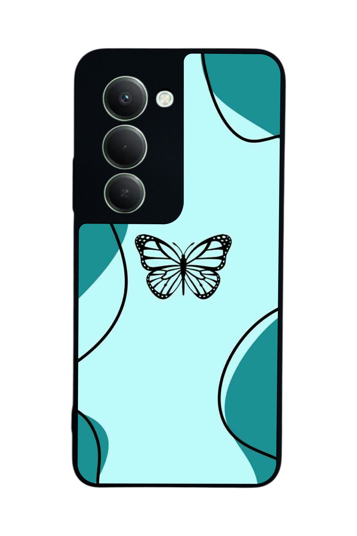 Xiaomi Redmi 15 5G Uyumlu Kelebek Tasarımlı Glossy Premium Kılıf