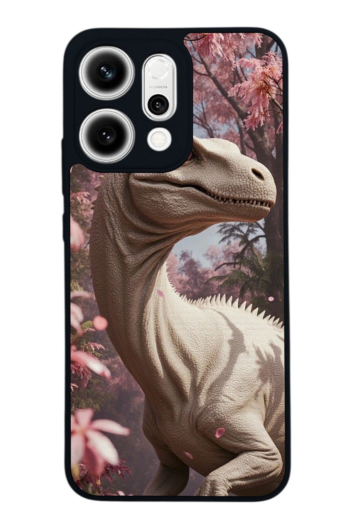 Oppo Reno 14 Uyumlu Dinazor Tasarımlı Glossy Premium Kılıf