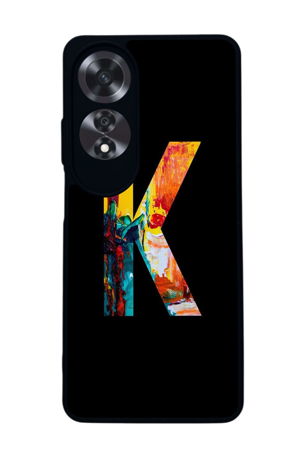 Oppo A60 Mat Siyah uyumlu Kılıf – Yumuşak Silikon, Koruyucu, Şok Emici Kapak