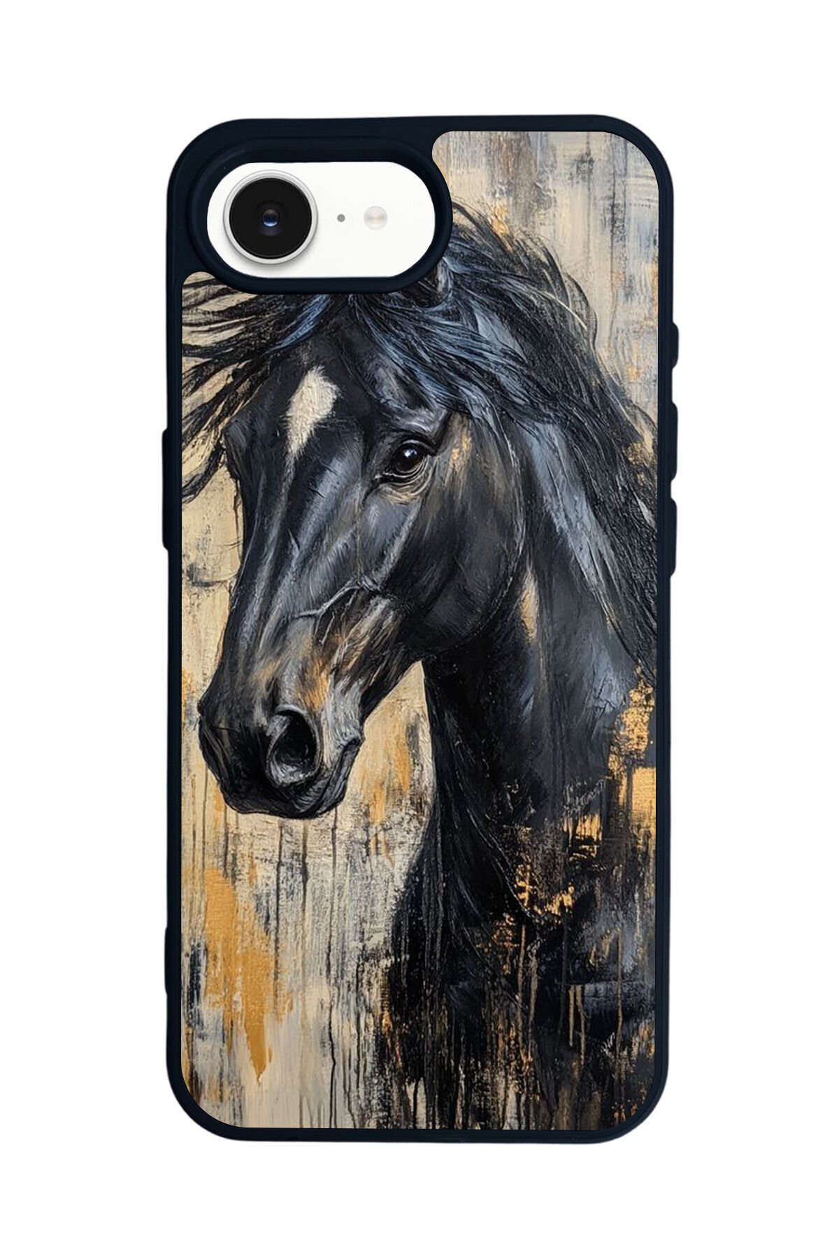 iPhone 16E Uyumlu At Horse Tasarımlı Glossy Premium Kılıf
