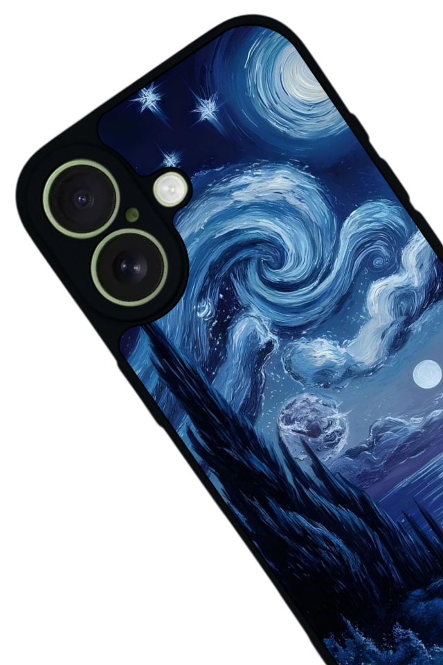 iPhone 17 Uyumlu Ay Tasarımlı Glossy Premium Kılıf