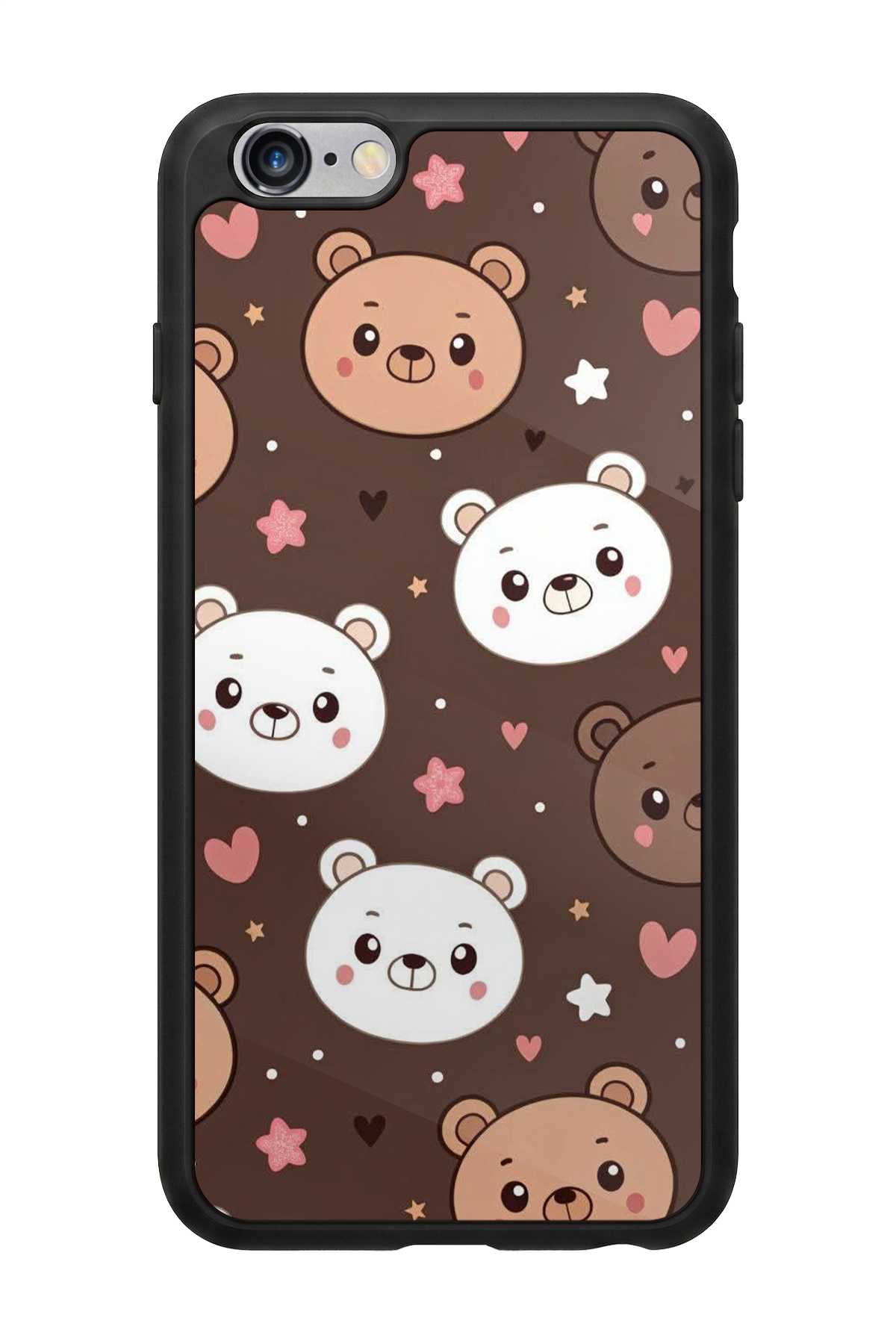 iPhone 6 Plus Uyumlu Ayı Tasarımlı Glossy Premium Kılıf