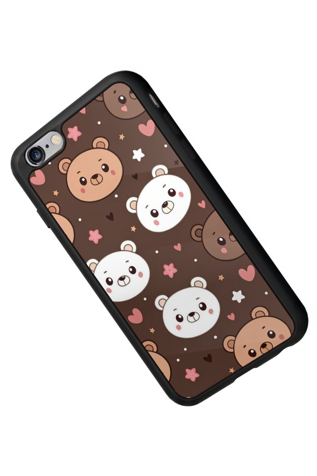iPhone 6 Plus Uyumlu Ayı Tasarımlı Glossy Premium Kılıf