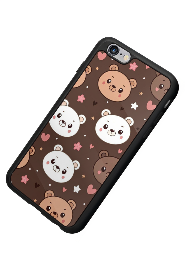 iPhone 6 Plus Uyumlu Ayı Tasarımlı Glossy Premium Kılıf