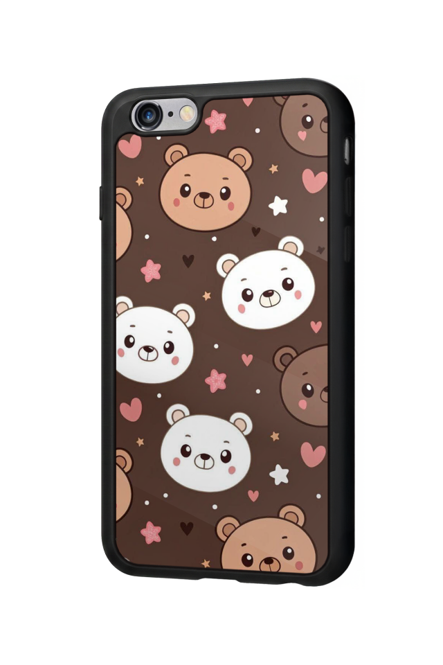 iPhone 6 Plus Uyumlu Ayı Tasarımlı Glossy Premium Kılıf