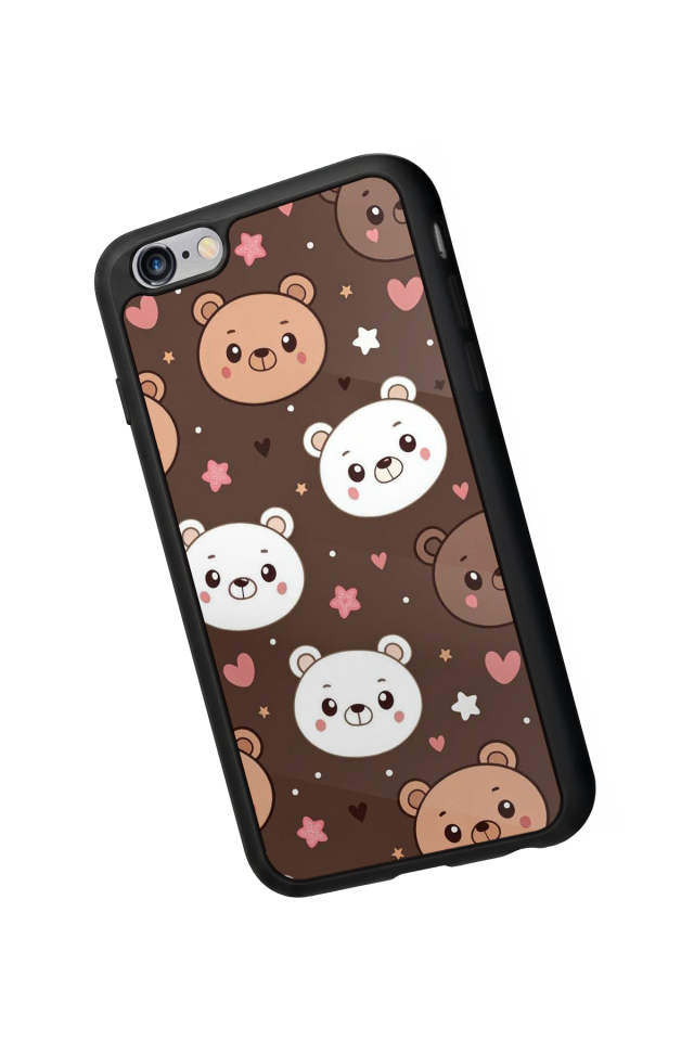 iPhone 6 Plus Uyumlu Ayı Tasarımlı Glossy Premium Kılıf