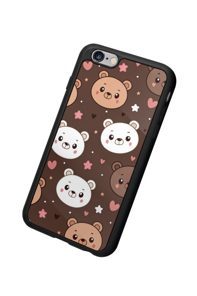 iPhone 6 Plus Uyumlu Ayı Tasarımlı Glossy Premium Kılıf