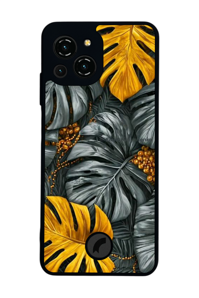 Reeder S23 Pro Max Uyumlu Botanik Tasarımlı Glossy Premium Kılıf