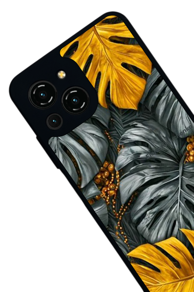 Reeder S23 Pro Max Uyumlu Botanik Tasarımlı Glossy Premium Kılıf