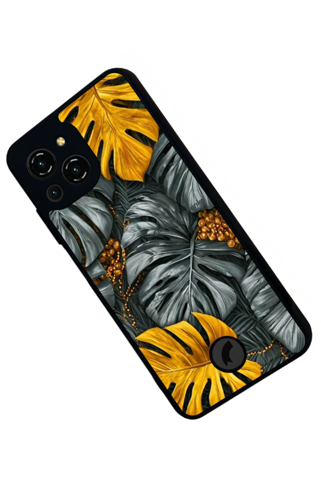 Reeder S23 Pro Max Uyumlu Botanik Tasarımlı Glossy Premium Kılıf