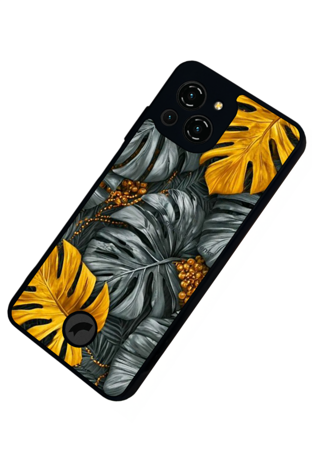 Reeder S23 Pro Max Uyumlu Botanik Tasarımlı Glossy Premium Kılıf