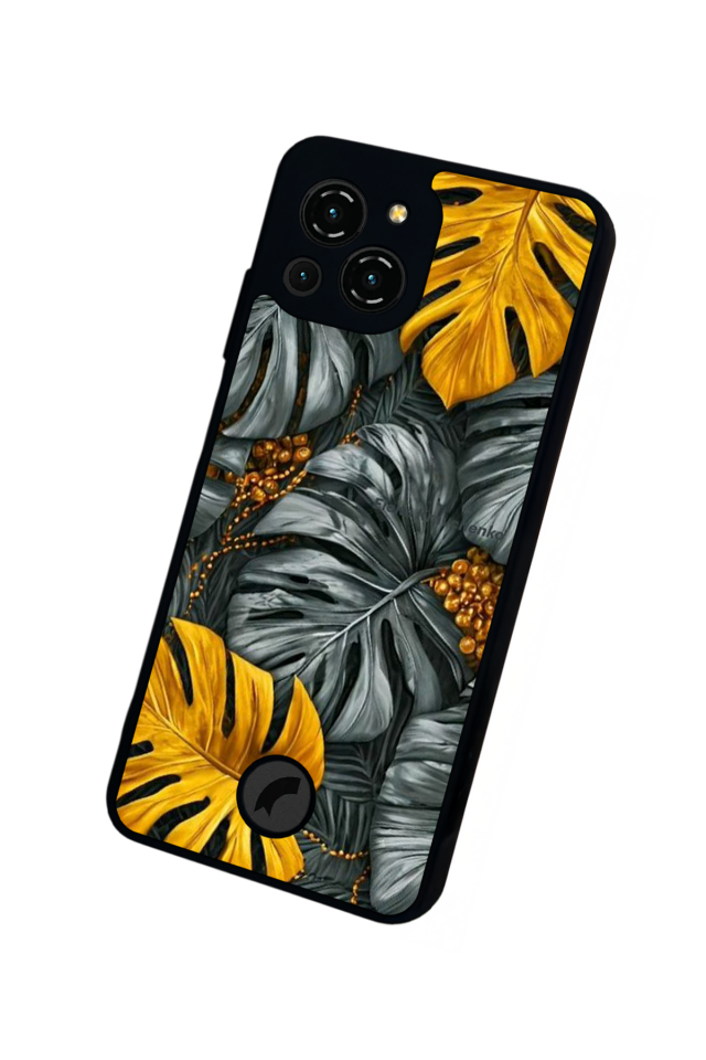 Reeder S23 Pro Max Uyumlu Botanik Tasarımlı Glossy Premium Kılıf