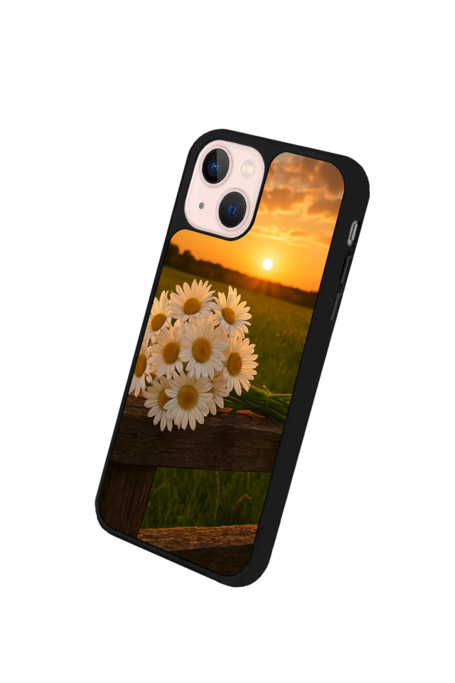 iPhone 15 Uyumlu Cicek Tasarımlı Glossy Premium Kılıf