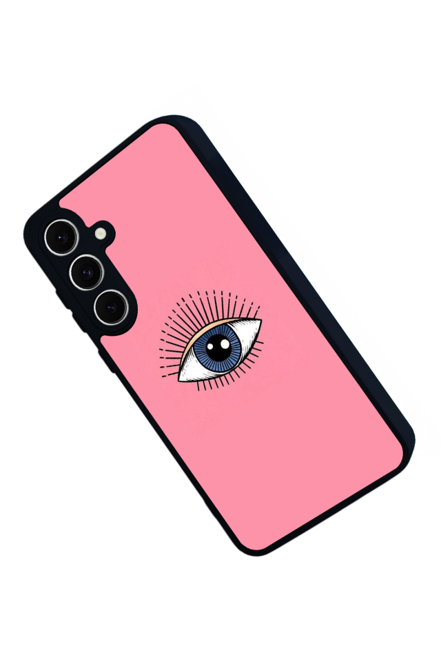 Samsung Galaxy S24 FE Uyumlu Göz Tasarımlı Glossy Premium Kılıf