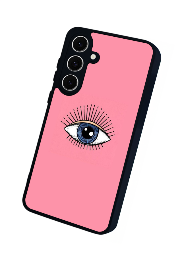 Samsung Galaxy S24 FE Uyumlu Göz Tasarımlı Glossy Premium Kılıf