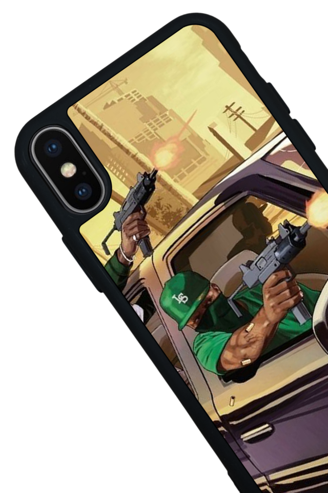 iPhone XS Max Uyumlu GTA Tasarımlı Glossy Premium Kılıf