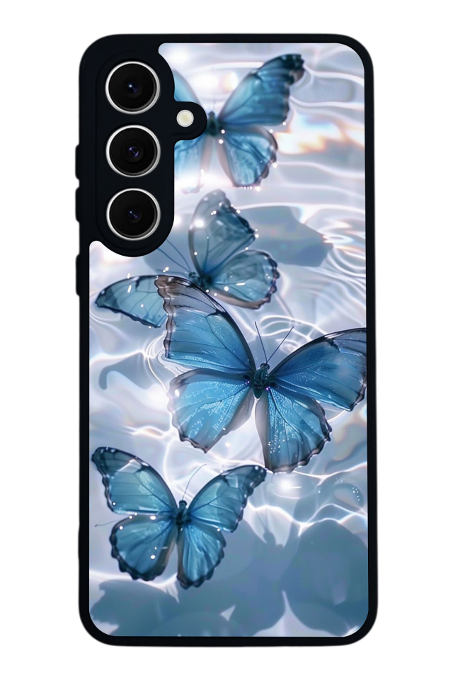 Samsung Galaxy A16 Uyumlu Kelebek Tasarımlı Glossy Premium Kılıf