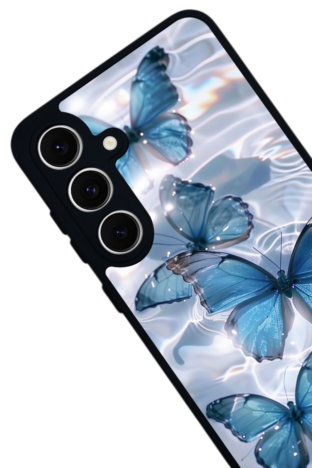 Samsung Galaxy A16 Uyumlu Kelebek Tasarımlı Glossy Premium Kılıf