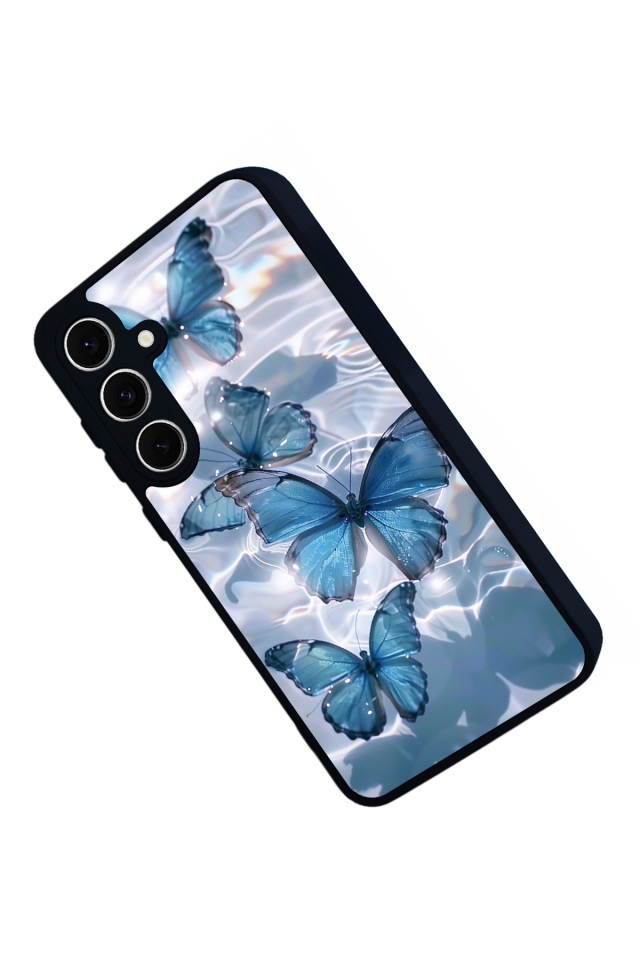 Samsung Galaxy A16 Uyumlu Kelebek Tasarımlı Glossy Premium Kılıf