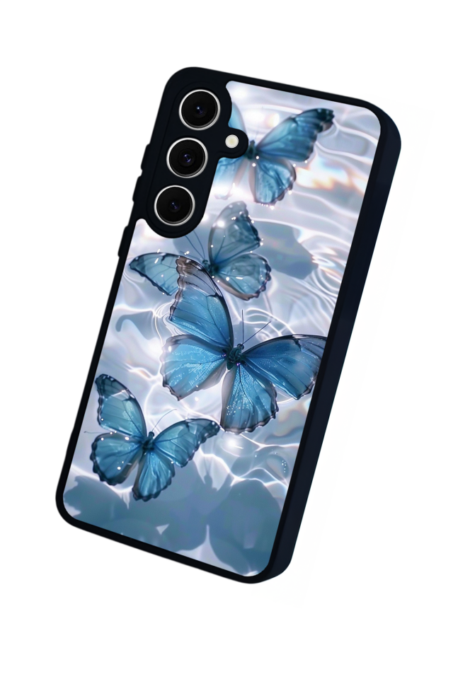 Samsung Galaxy A16 Uyumlu Kelebek Tasarımlı Glossy Premium Kılıf