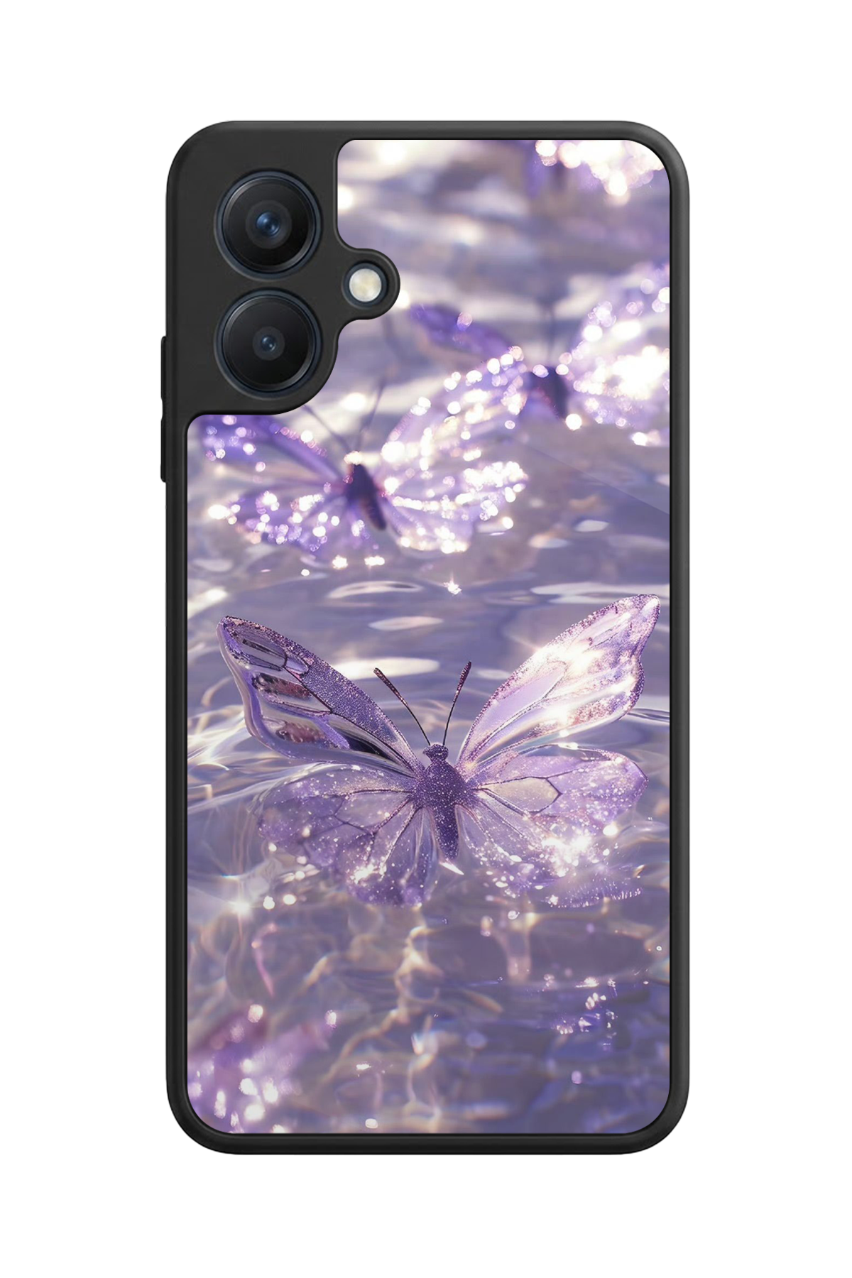 Samsung Galaxy A07 Uyumlu Kelebek Tasarımlı Glossy Premium Kılıf