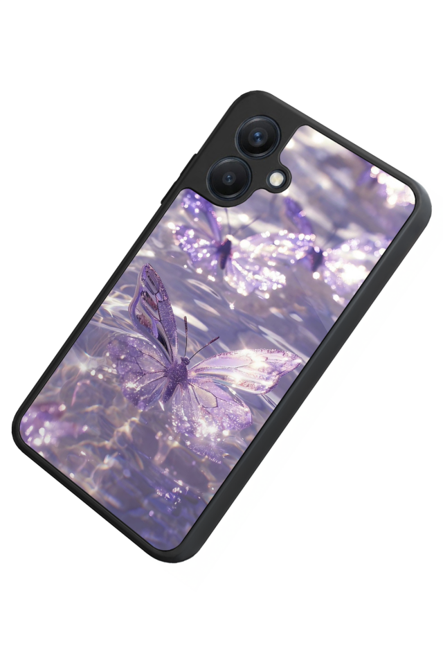 Samsung Galaxy A07 Uyumlu Kelebek Tasarımlı Glossy Premium Kılıf