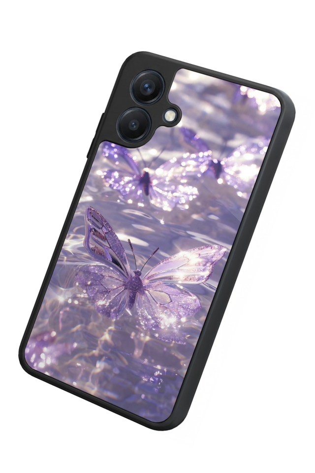 Samsung Galaxy A07 Uyumlu Kelebek Tasarımlı Glossy Premium Kılıf
