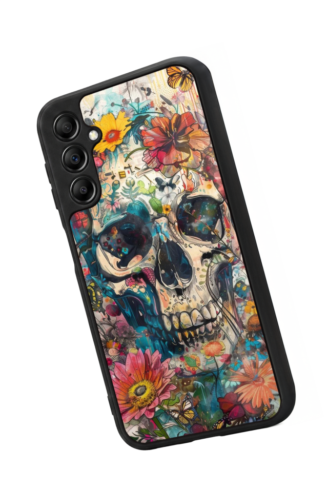 Samsung Galaxy A14 Uyumlu KuruKafa Tasarımlı Glossy Premium Kılıf